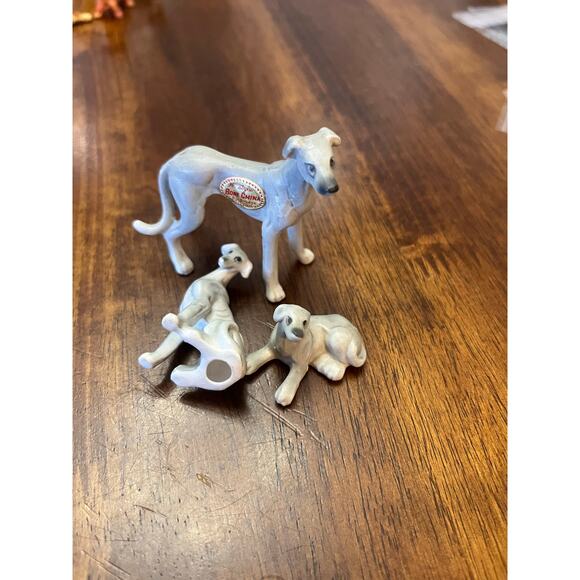 Vintage Bone China greyhound lot of 3 - Picture 2 of 2
